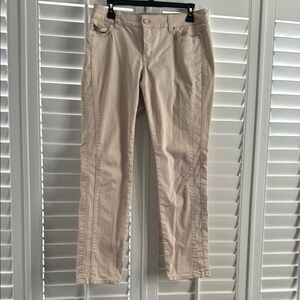 White House Black Market Tan Straight Leg Pants